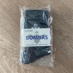 NWT bombas merino wool ankle sock in dark charcoal